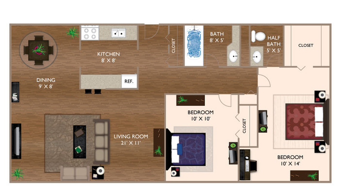 The Tulip Floor Plan Image